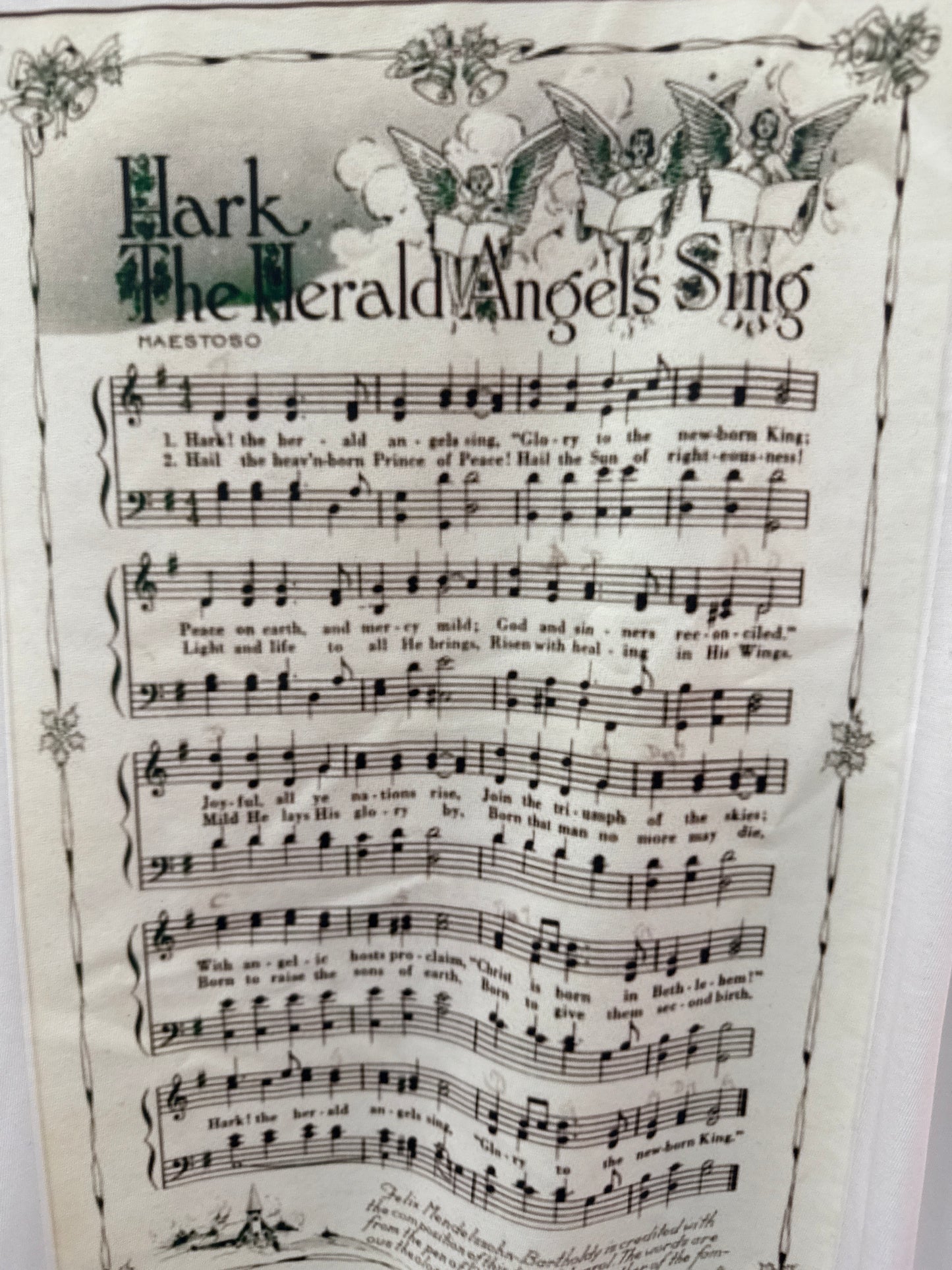 Hark the Herald Angels sing lyric shirt