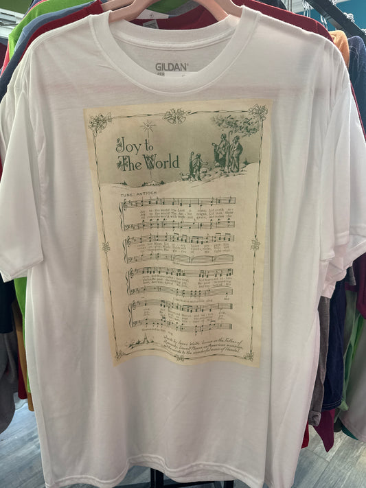 Joy to the world lyric shirt